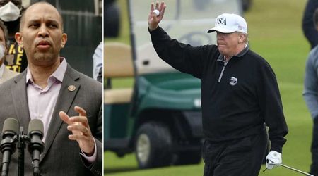 Hakeem Jeffries tells Trump to ‘get off the golf course’ and end government shutdown