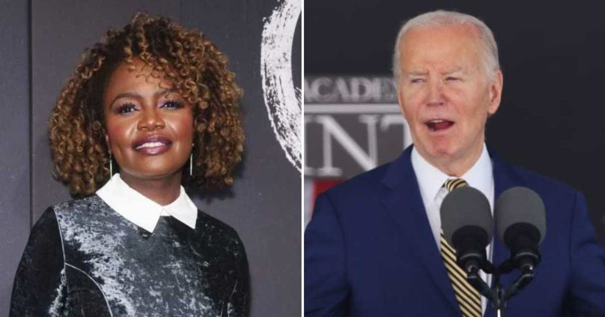 Former White House press secretary Karine Jean-Pierre said in her tell-all book that the stress of Hunter Biden’s gun trial caused Joe Biden’s 'halting' 2024 debate performance against Donald Trump (Getty Images, Spencer Platt/Getty Images)