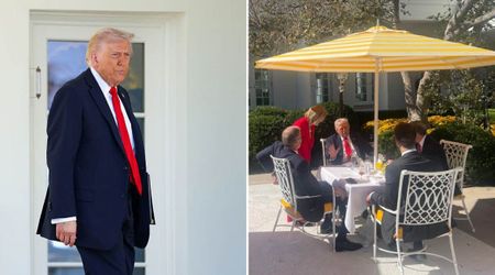 Trump hosts Rose Garden Club lunch with GOP senators as shutdown enters fourth week