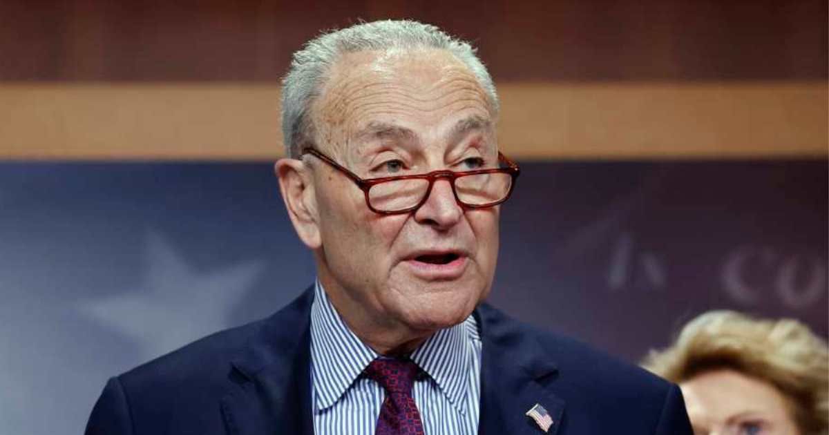 Chuck Schumer said he 'urged' Donald Trump to meet them, and was open to setting up 'an appointment with him any time, any place' (Getty Images)