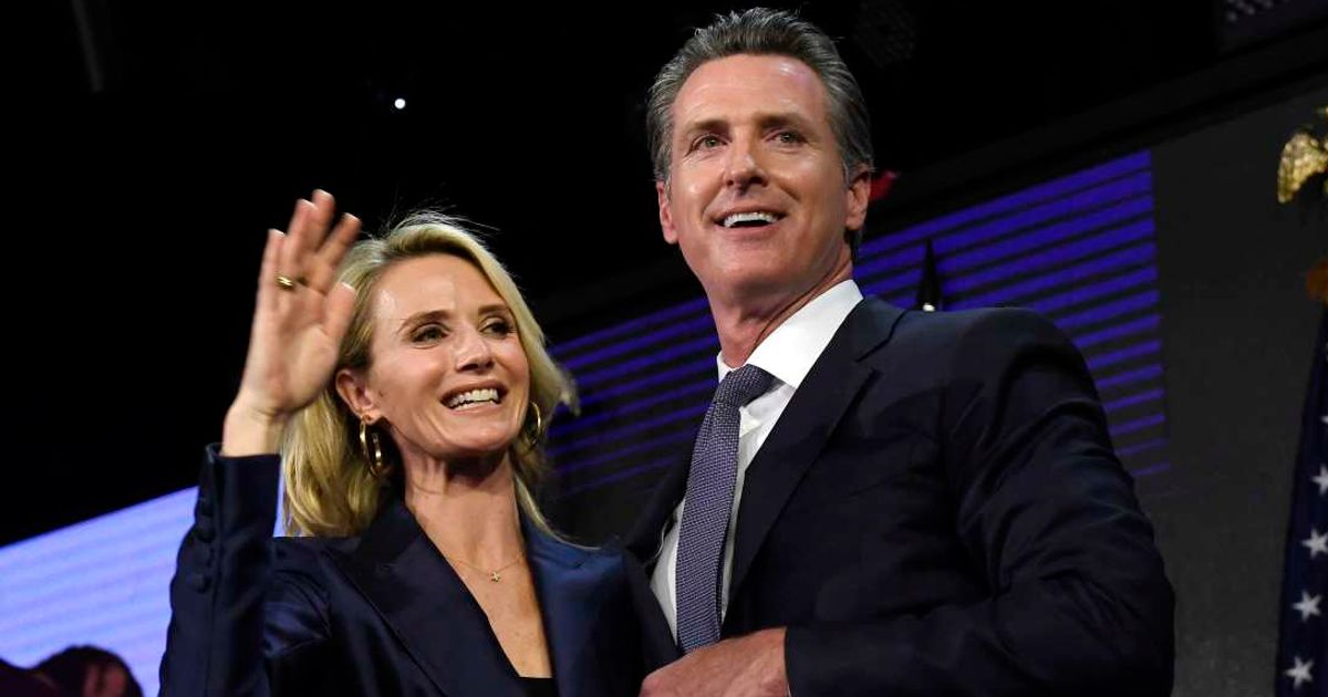 Gavin Newsom and his wife Jennifer Siebel Newsom’s lavish lifestyle has raised eyebrows among critics (Getty Images)