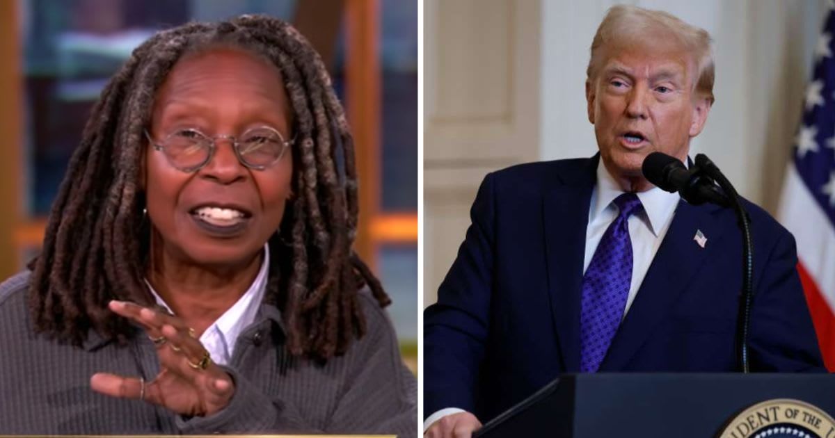 Whoopi Goldberg calls out Trump’s 'tacky' White House ballroom project on 'The View' (@theview/Youtube, Getty Images)