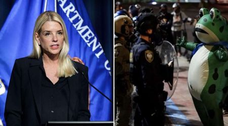 Fact Check: Did Pam Bondi call inflatable frog costumes part of the ‘Antifa uniform’?