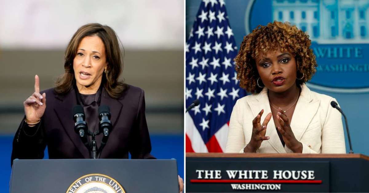 Former White House press secretary Karine Jean-Pierre wrote about Kamala Harris in her memoir 'Independent' (Getty Images)