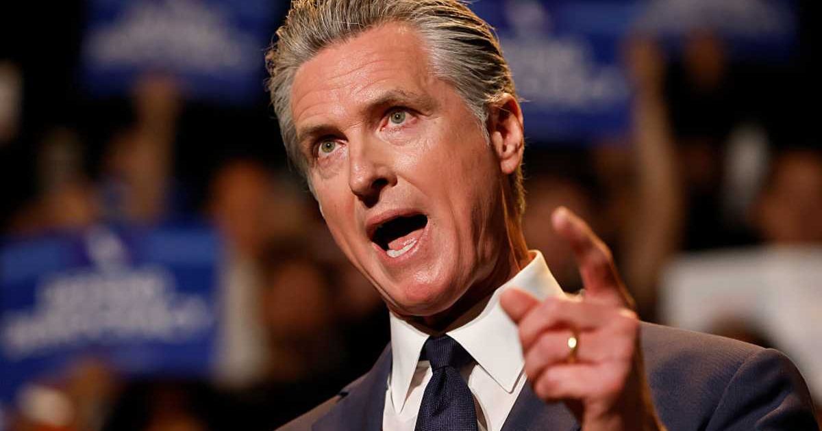 California Governor Gavin Newsom expedited aid and deployed troops to help food banks during the shutdown (Getty Images)