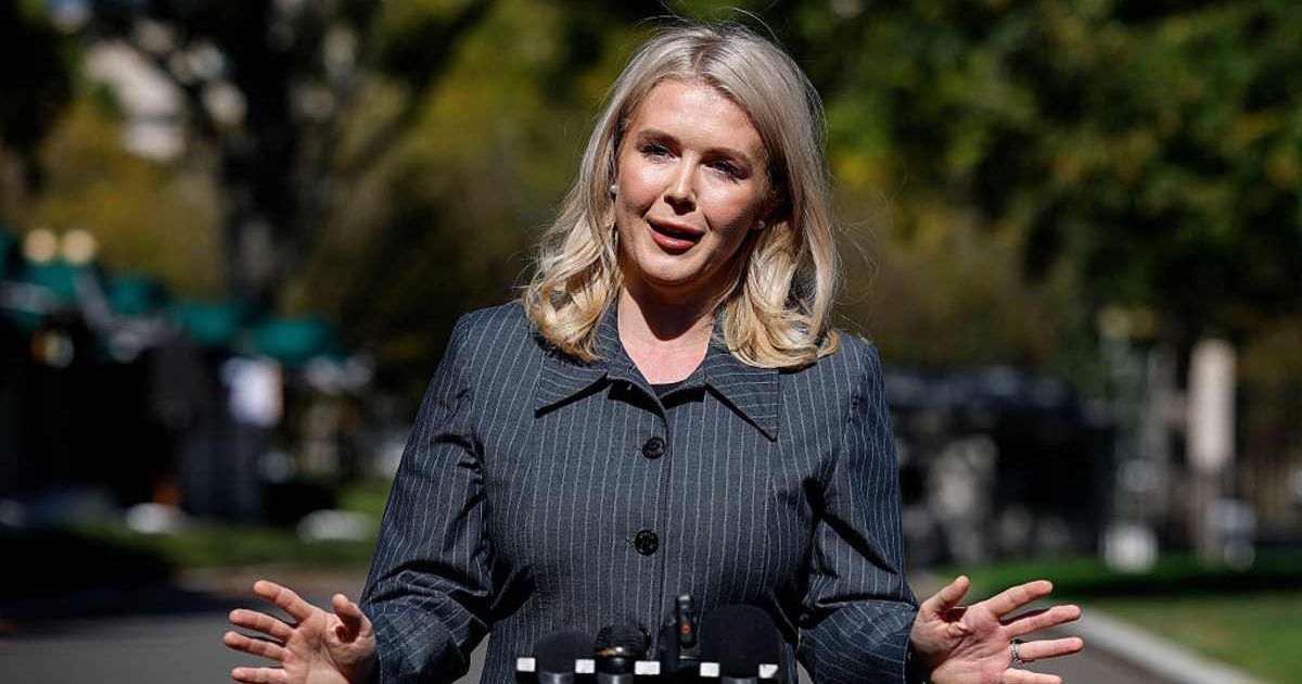 White House press secretary Karoline Leavitt said Democrats are jealous that President Donald Trump is building a $250 million ballroom at the White House (Kevin Dietsch/Getty Images)