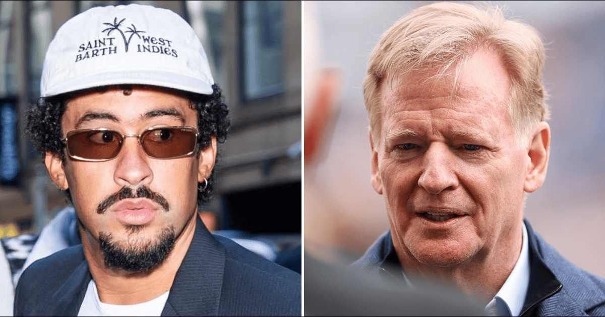 NFL Commissioner Roger Goodell dismissed the backlash to Bad Bunny's Super Bowl performance (Getty Images)