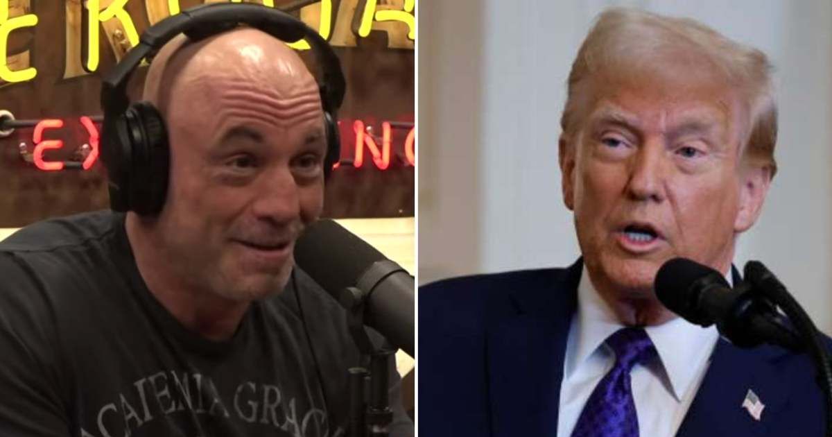 Joe Rogan said that Donald Trump should run for governor of California after leaving office (@joerogan/Youtube, Chip Somodevilla/Getty Images)