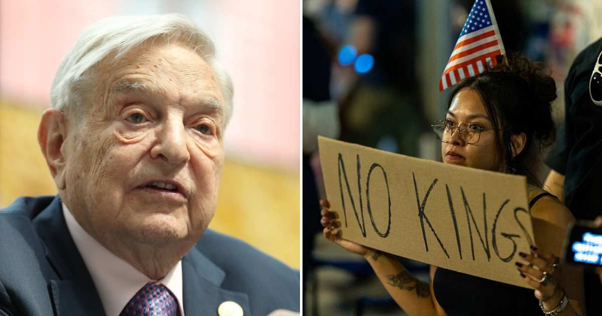 A rumor online claimed that billionaire George Soros was forced to file for bankruptcy after funding the 'No Kings' protests in October (Getty Images)