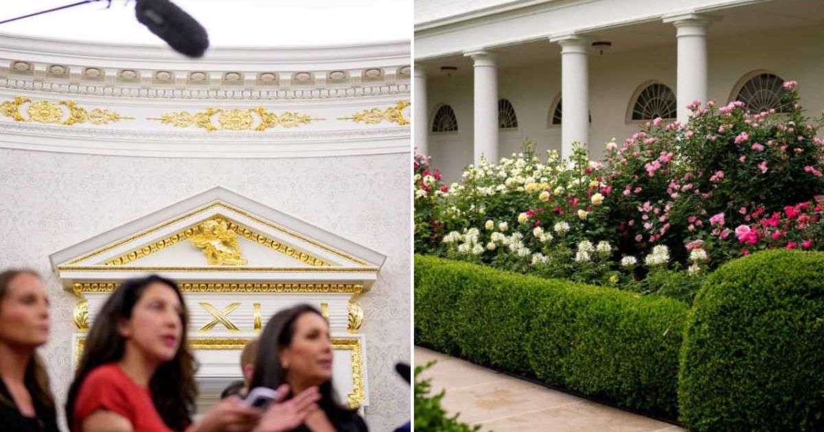 Donald Trump has launched a series of renovations to the interior and exterior of the iconic building, reflecting his own distinctive style and preferences (Getty Images)