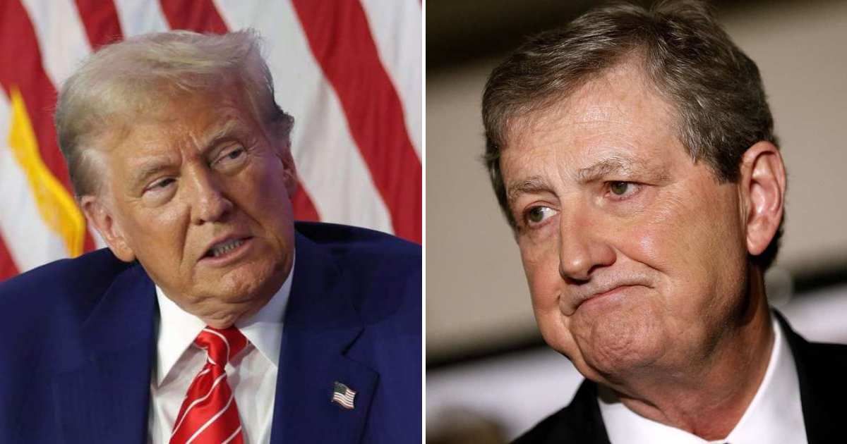John Kennedy told Trump to not take it in the wrong way, but 'tweeting a little less would not cause brain damage’ (Jonathan Bachman/Getty Images, Alex Wong/Getty Images)