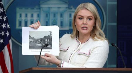 Karoline Leavitt addresses questions on East Wing demolition during White House briefing