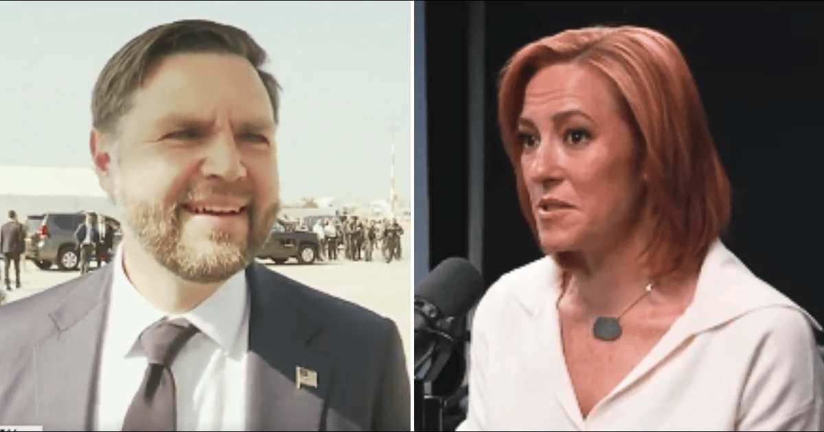 JD Vance responded to Jen Psaki's remarks about his marriage to Usha Vance (@foxnews/screengrab, @i'vehadit/YouTube)