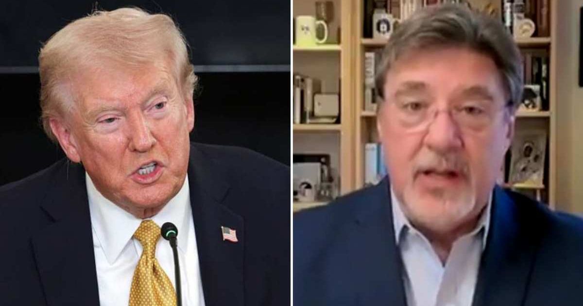 Tom Nichols claims Trump intends to normalize the use of military force nationwide, a statement that has sparked outrage on social media (Wong/Getty Images, @EricLDaugh/X)