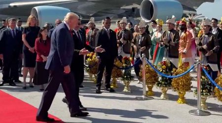 Trump grooves to Malaysian beat after landing at KLIA for ASEAN Summit