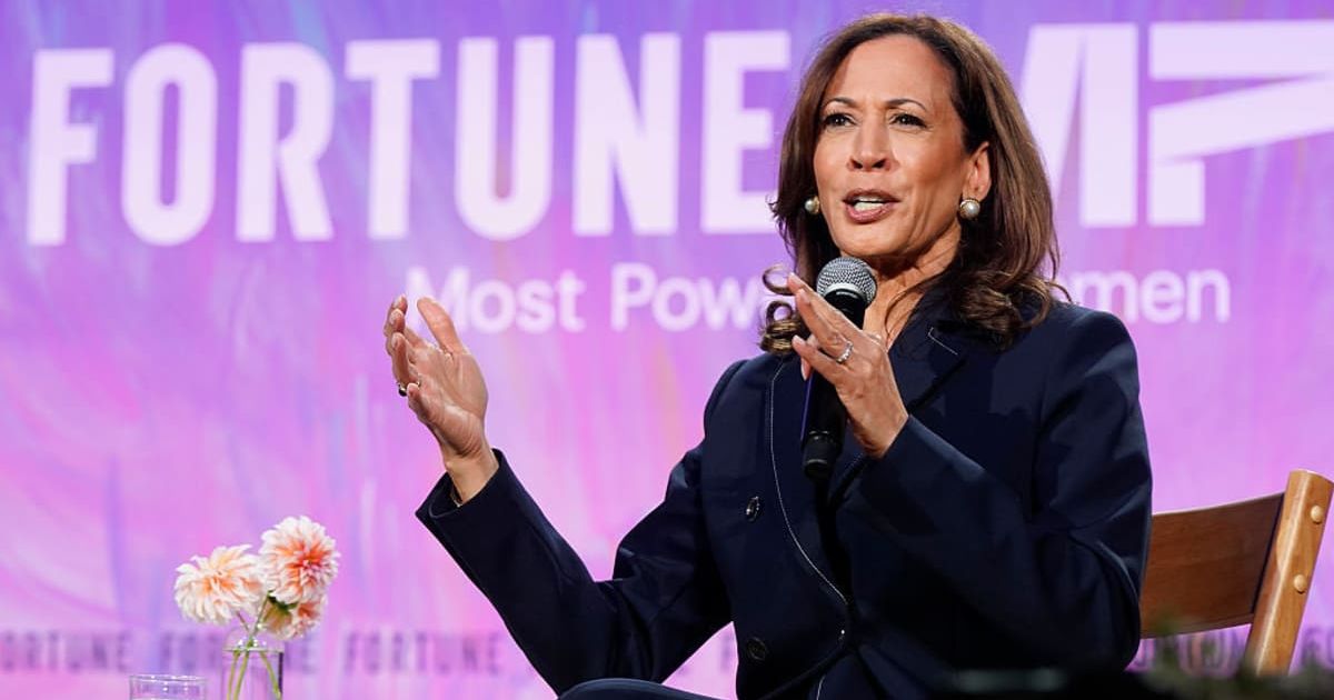 White House spokesperson Abigail Jackson criticized Kamala Harris for continuing to air grievances to foreign media (Leigh Vogel/Getty Images for Fortune Media)