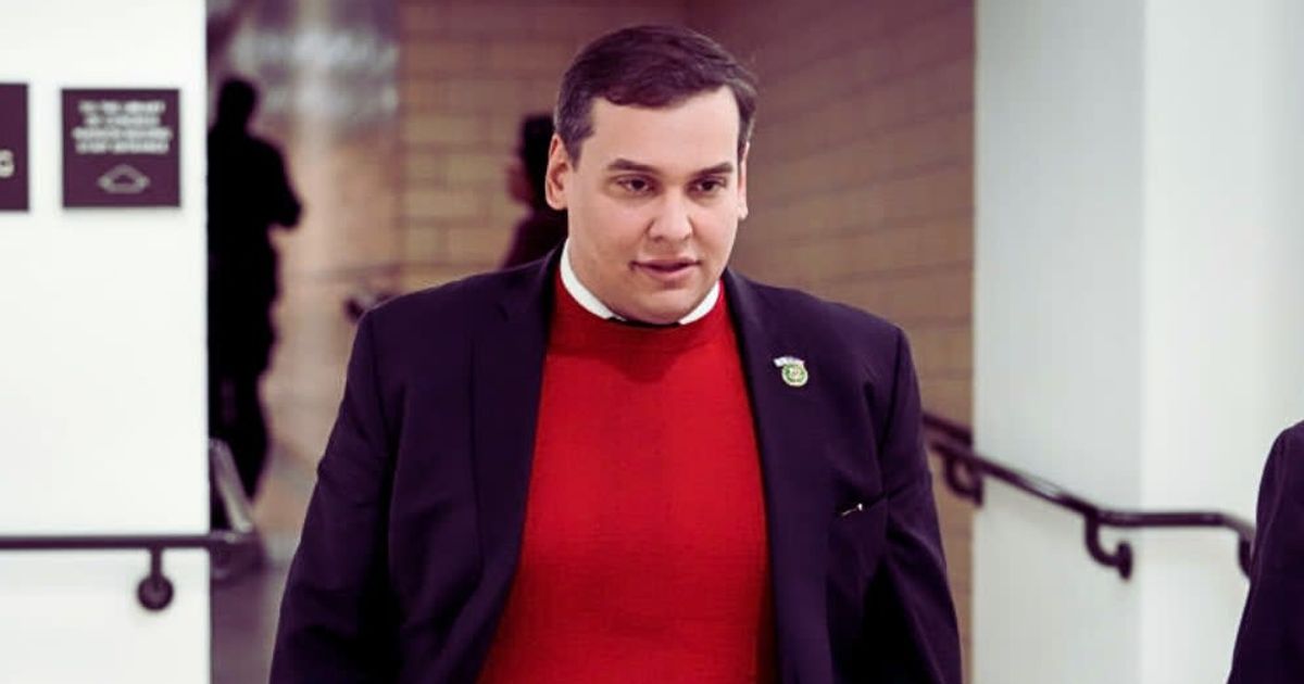George Santos said he is going to ask his team to reach out to TPUSA about joining the group's lineup (Drew Angerer/Getty Images)