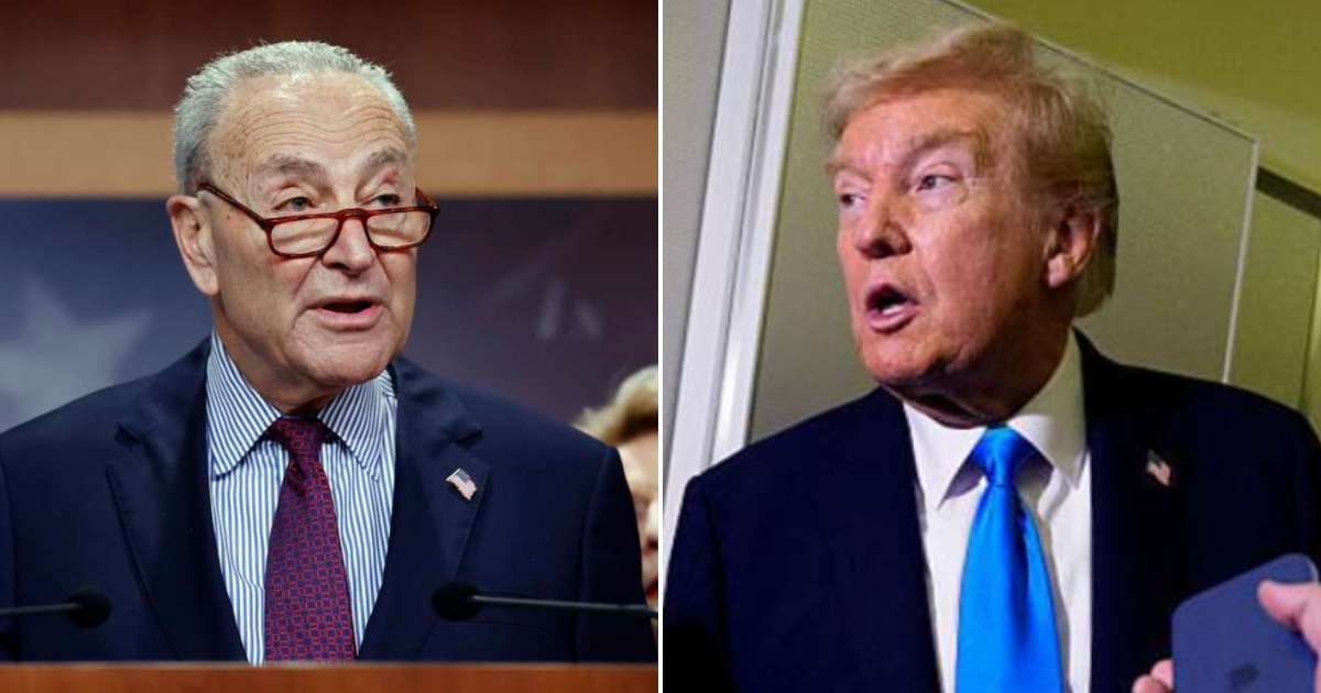 Senate Minority Leader Chuck Schumer accused President Donald Trump of 'skipping town' to travel to Asia amid the ongoing government shutdown (Getty Images)