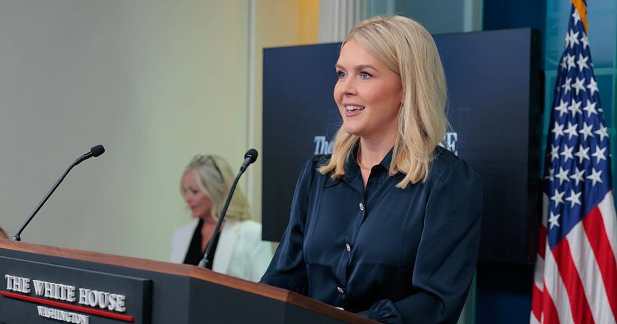 Karoline Leavitt praised the Washington Post for supporting Donald Trump’s East Wing ballroom project (Getty Images)