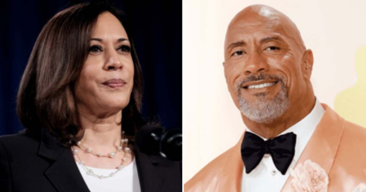 Kamala Harris hinted she might run for president again, saying she’s not done with politics after polls placed her behind actor Dwayne Johnson (Getty Images)