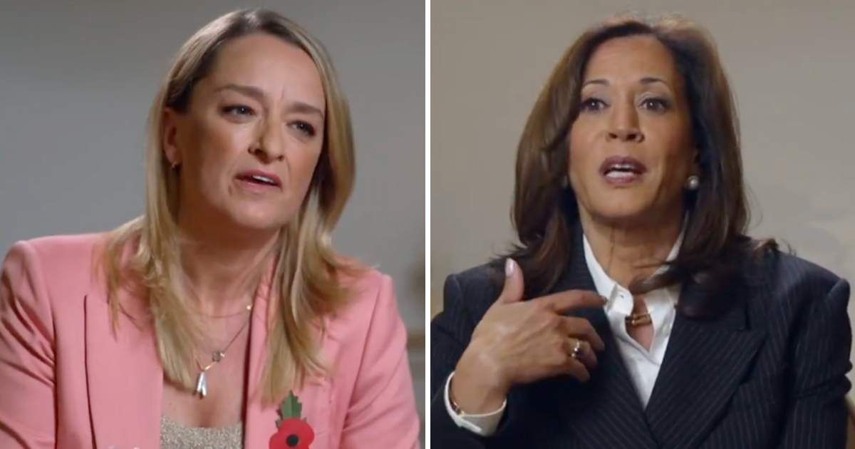 Laura Kuenssberg repeatedly pressed Kamala Harris over her silence on Joe Biden's health during a BBC interview that aired on Sunday, October 26 (BBC Politics/X)