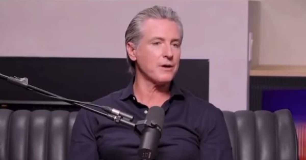 Gavin Newsom described growing up poor during a podcast episode of 'All the Smoke' (@allthesmoke/YouTube)