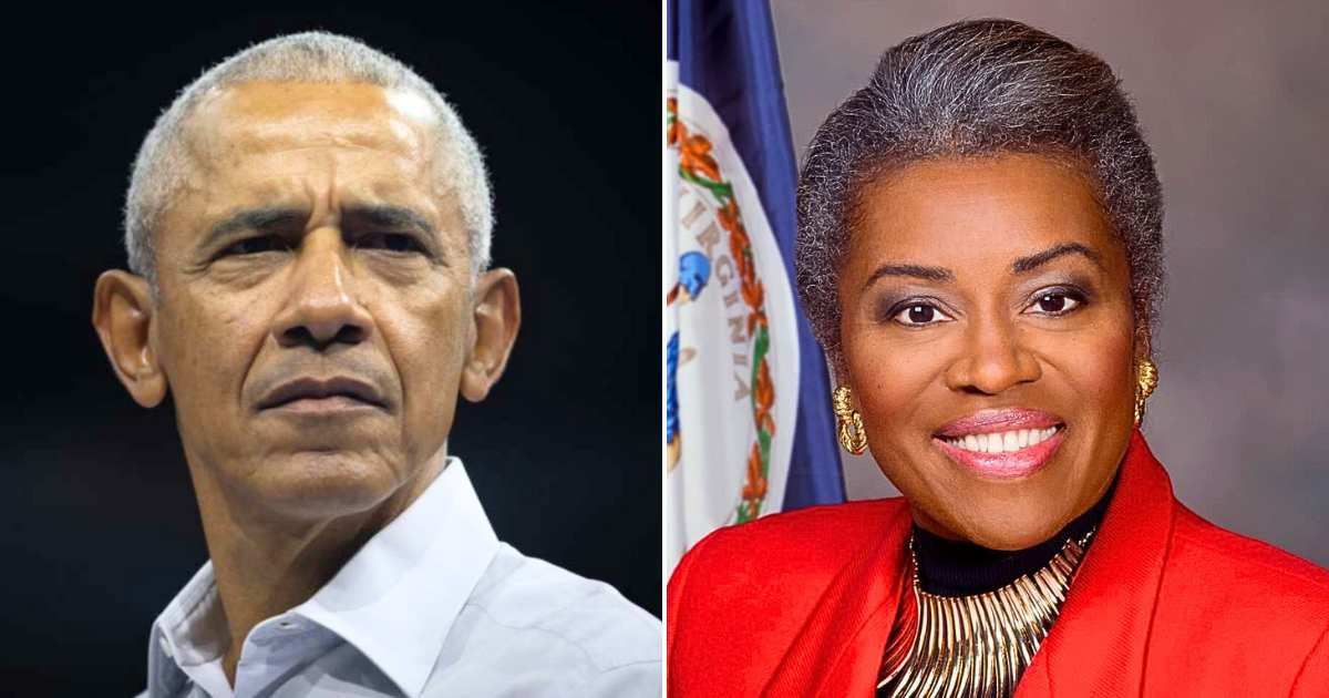 Barack Obama is facing accusations of hypocrisy as he campaigns against Republican gubernatorial candidate Winsome Earle-Sears (Getty Images, Public Domain)