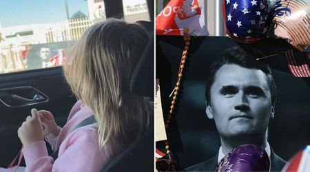 Charlie Kirk’s 3-year-old daughter says ‘I see daddy!’ after seeing his poster at TPUSA headquarters