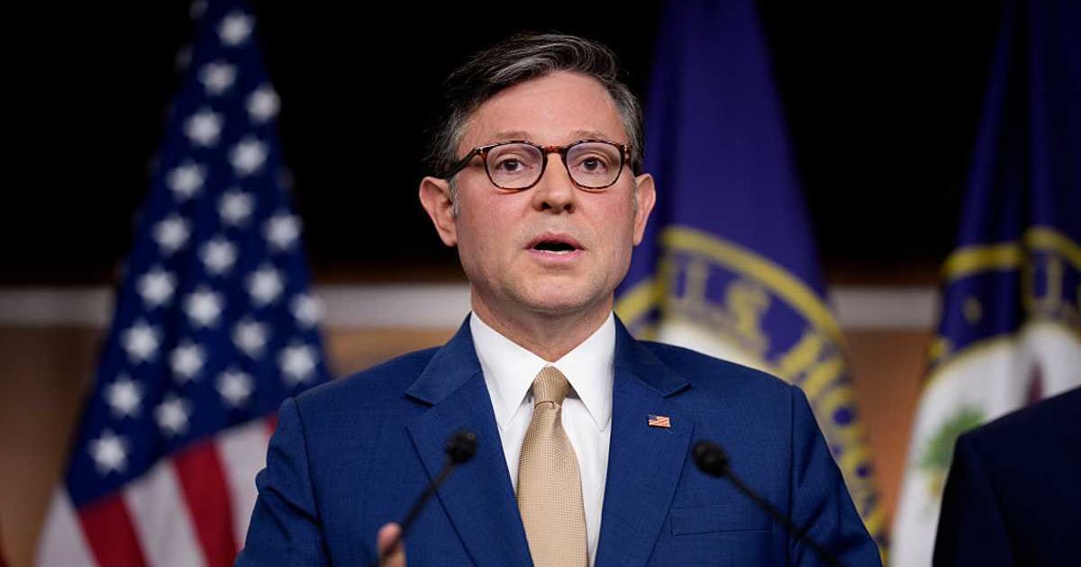 As the federal government shutdown entered its fourth week, a video circulating on social media allegedly showed House Speaker Mike Johnson claiming that Republicans were not 'in charge of the government' (Andrew Harnik/Getty Images)