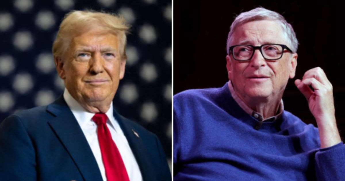 Donald Trump declared victory in the 'War on the Climate Change Hoax' after Bill Gates called for shifting focus to health and poverty over emissions (Michael Loccisano/Getty Images, Brandon Bell/Getty Images)