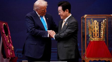 Trump ‘couldn’t take his eyes off’ gold crown in South Korea, says body language expert