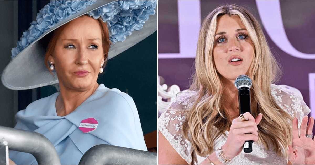 JK Rowling showed support for Riley Gaines after Alexandria Ocasio-Cortez mocked the former swimmer (Getty Images)