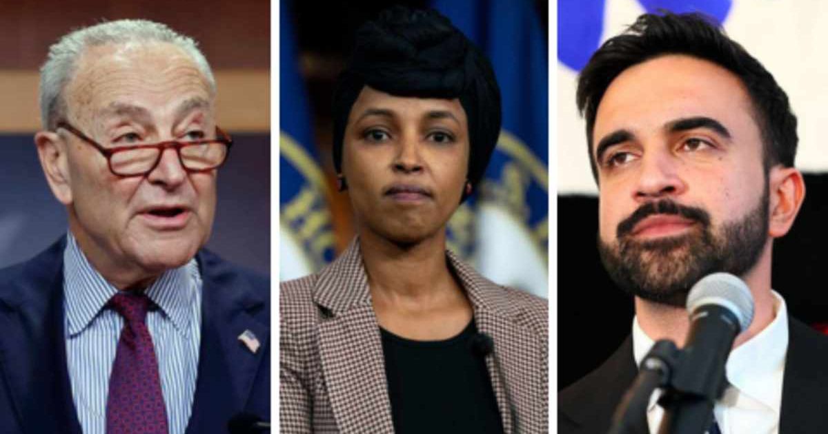 Rep Ilhan Omar criticized Senate Minority Leader Chuck Schumer for not endorsing the Democrats’ New York City mayoral candidate Zohran Mamdani (Getty Images)