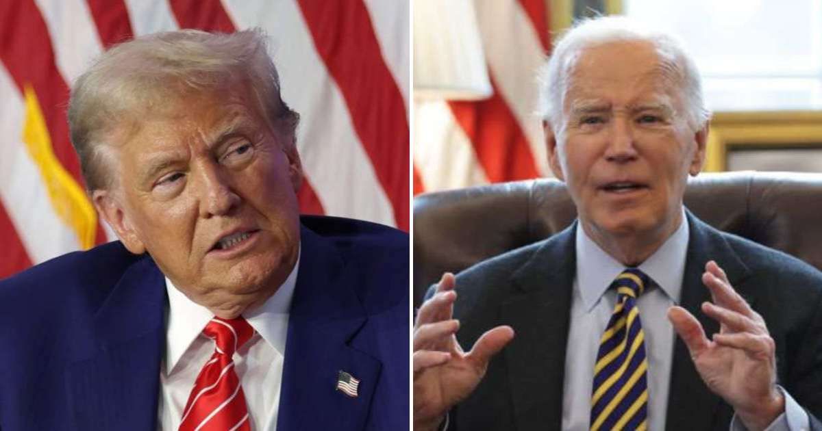 Donald Trump appeared to call Joe Biden a 'criminal' in a Truth Social post on Thursday, October 30 (Getty Images)