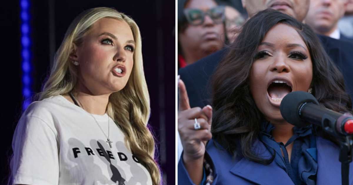 Posts alleged that Jasmine Crockett urged an investigation into Erika Kirk over a supposed money transfer made before his death (Getty Images)