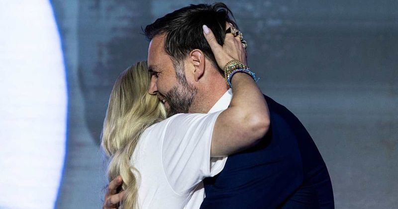 Erika Kirk and JD Vance’s on-stage hug at TPUSA Ole Miss event upsets Internet