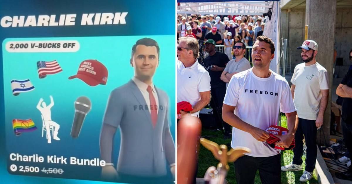 Posts containing images and videos that appear to show the contents of the ‘Charlie Kirk Bundle’ have gone viral (@women_leaks/X, Getty Images)