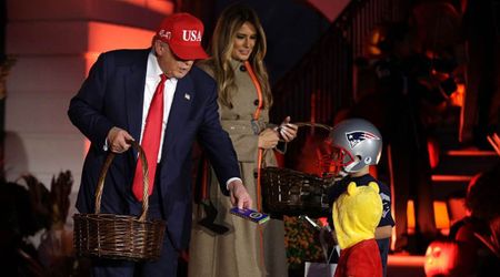 Trump shows warmth as Melania takes the lead at White House Halloween