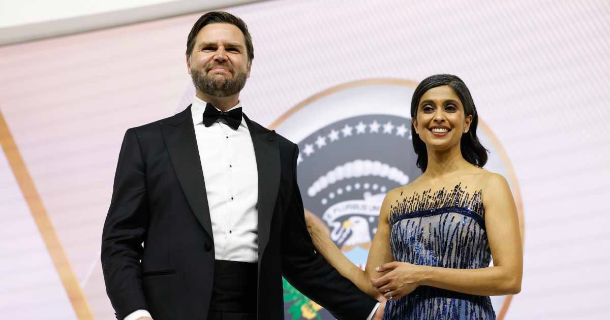JD Vance’s WH staff impressed after ‘quick on his feet’ answer to unvetted question about ‘religious rift’ with wife Usha Vance (Anna Moneymaker/Getty Images)