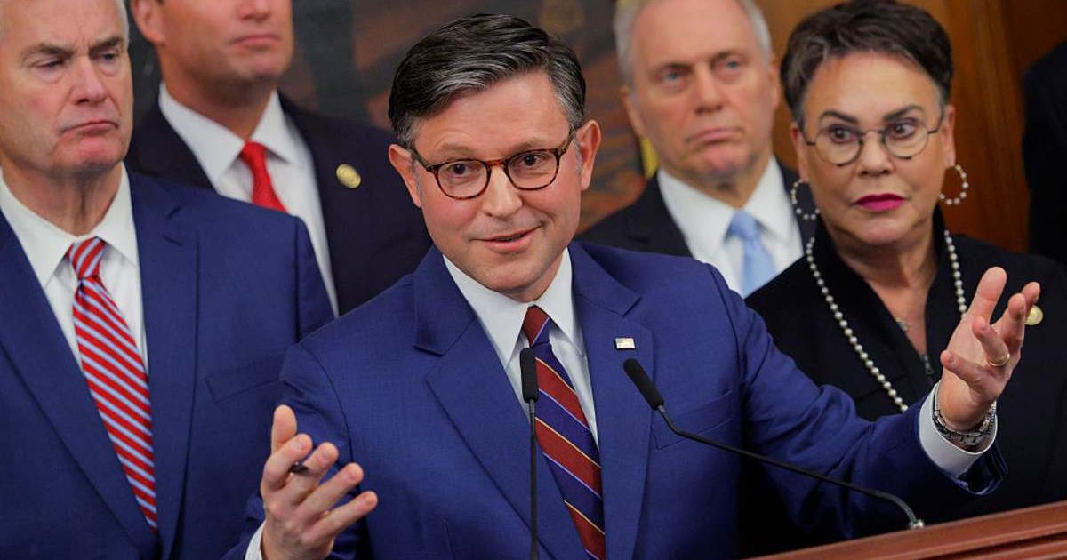 Speaker of the House Mike Johnson accused Democrats of deliberately delaying shutdown negotiations for political gain (Getty Images)