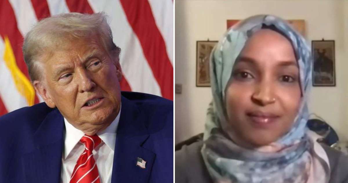 Ilhan Omar weighed in on Donald Trump's response to the Canadian TV ad on 'The Dean Obeidallah Show' (Getty Images, The Dean Obeidallah Show/YouTube)