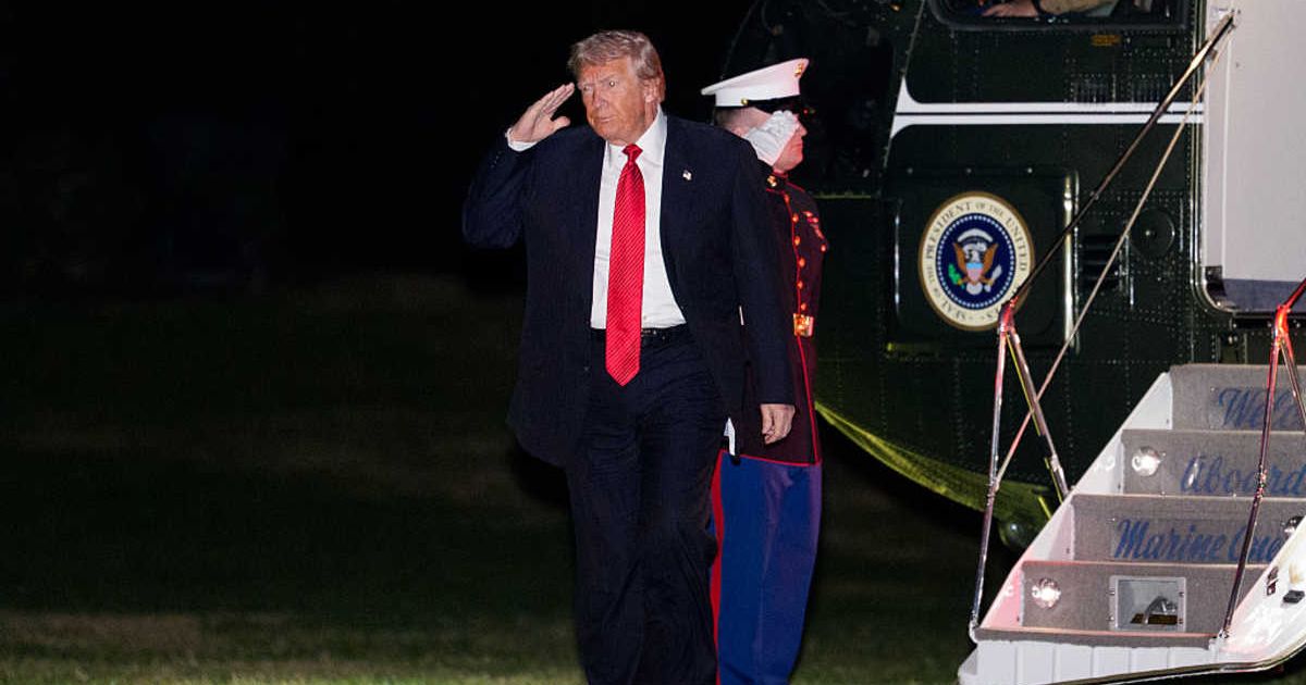 Donald Trump said restarting US nuclear testing is needed to maintain security, arguing rivals like Russia, China, and North Korea keep testing (Aaron Schwartz/Getty Images)