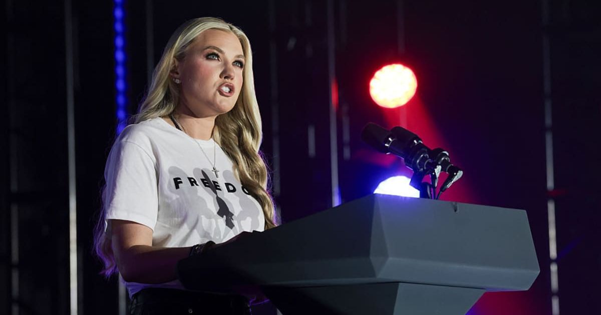 Several viral posts claimed that TPUSA CEO Erika Kirk announced a $175 million academy that would continue the legacy of Charlie Kirk (Jonathan Ernst-Pool/Getty Images)
