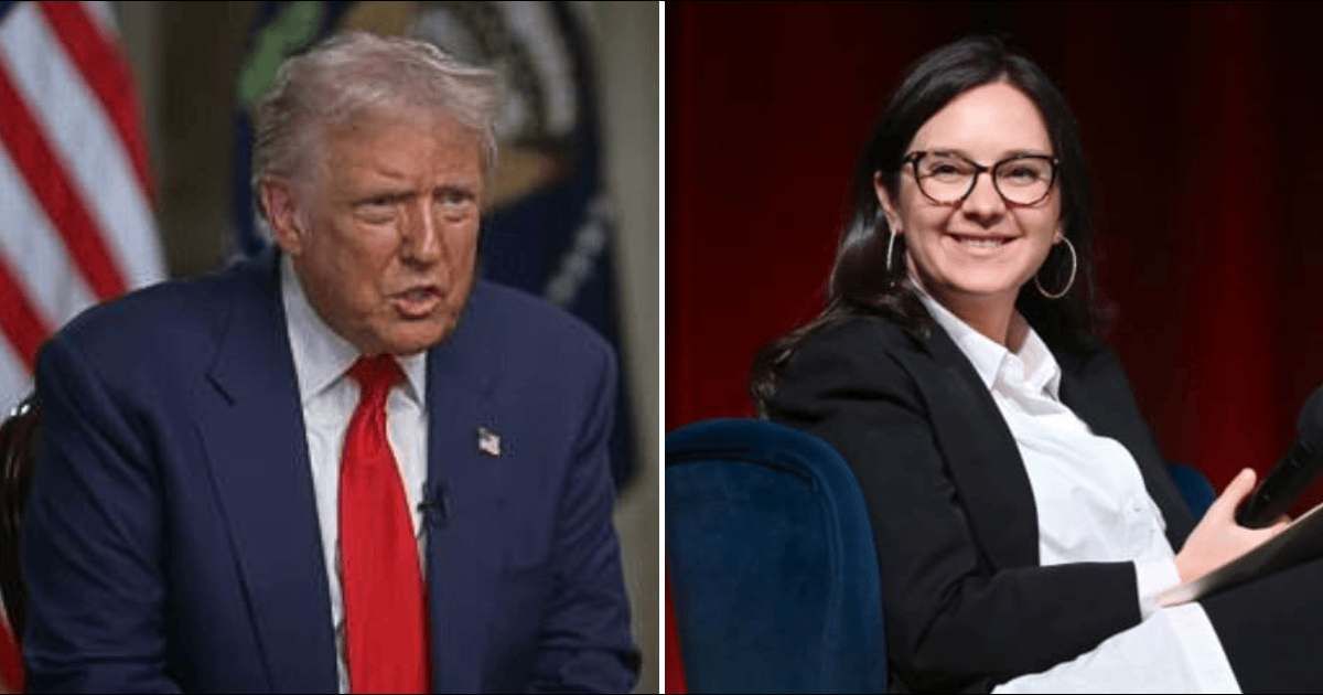 Donald Trump praised Bari Weiss, who took charge as CBS News' editor-in-chief in October, during his '60 Minutes' interview (60 Minutes/YouTube, Getty Images)