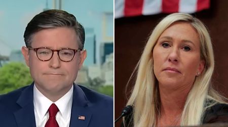 Mike Johnson slams ‘absurd’ Marjorie Taylor Greene for criticizing him over GOP health care silence
