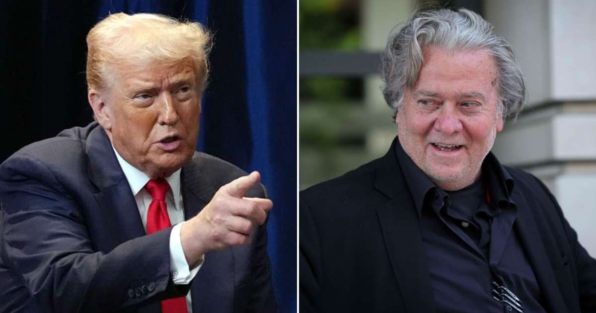 President Donald Trump has apparently 'lost it' with former White House strategist Steve Bannon over the latter's third-term talk (Getty Images)