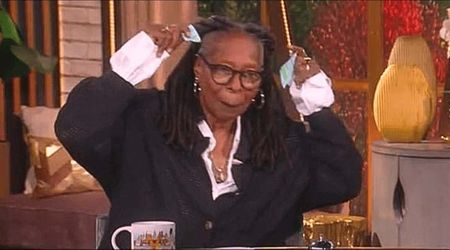 The View's Whoopi Goldberg rips up 'ridiculous' note on air after being asked to clarify Trump joke