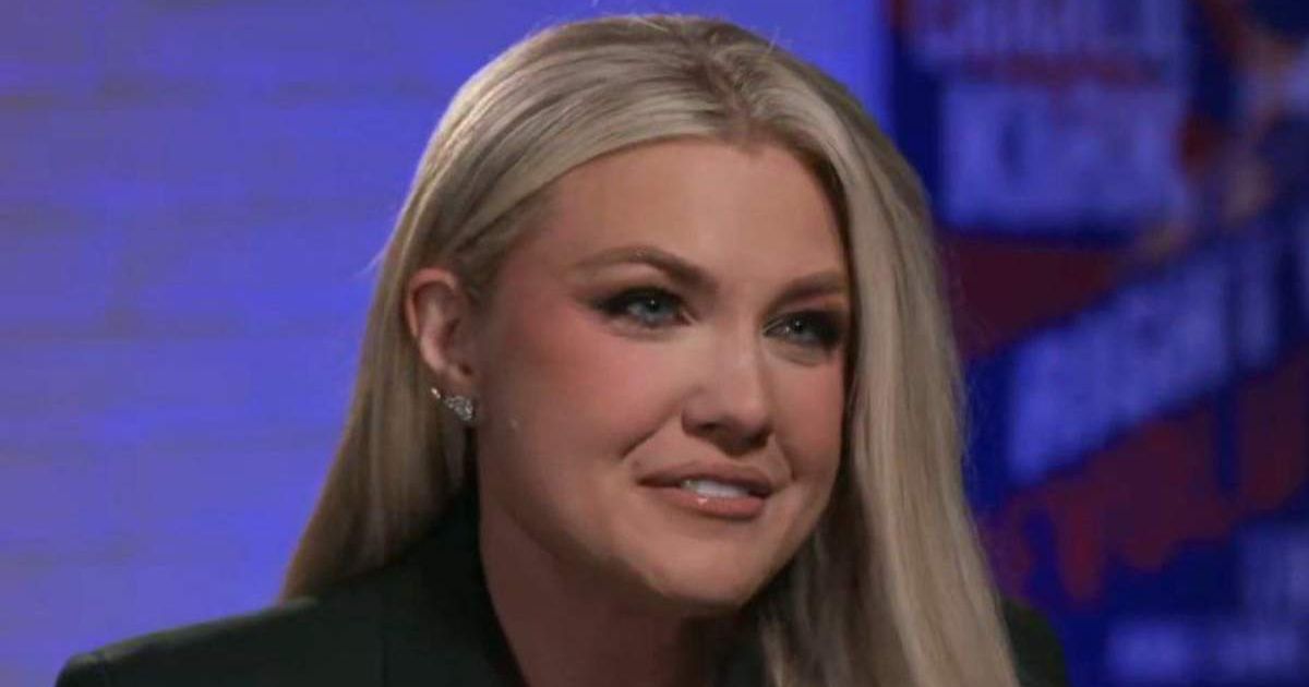 Erika Kirk said her daughter talks to her late father by looking to the sky, and she comforts her, saying they’ll all reunite in Heaven one day (Fox News/YouTube)