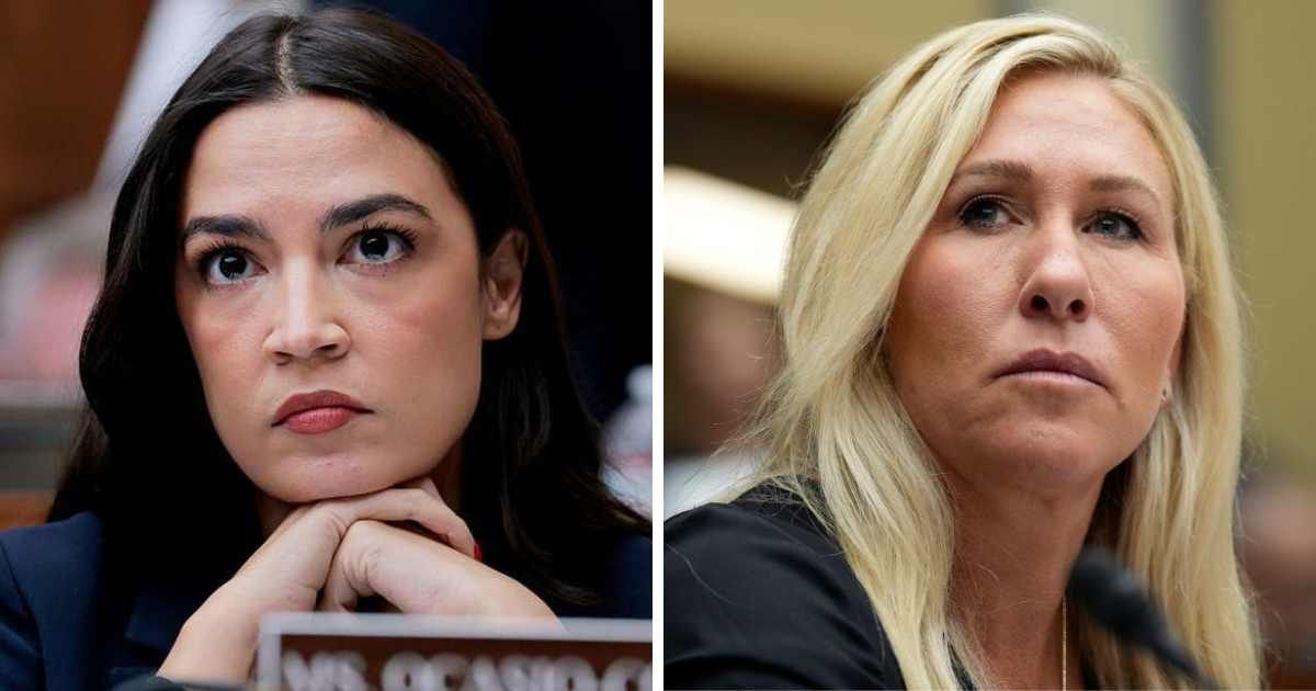 Alexandria Ocasio-Cortez hinted at the reason behind Marjorie Taylor Greene’s rift with the GOP (Getty Images)