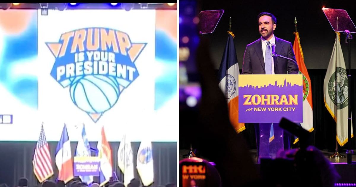 Hackers flash ‘Trump is your president’ at Zohran Mamdani’s victory party, Internet left in splits